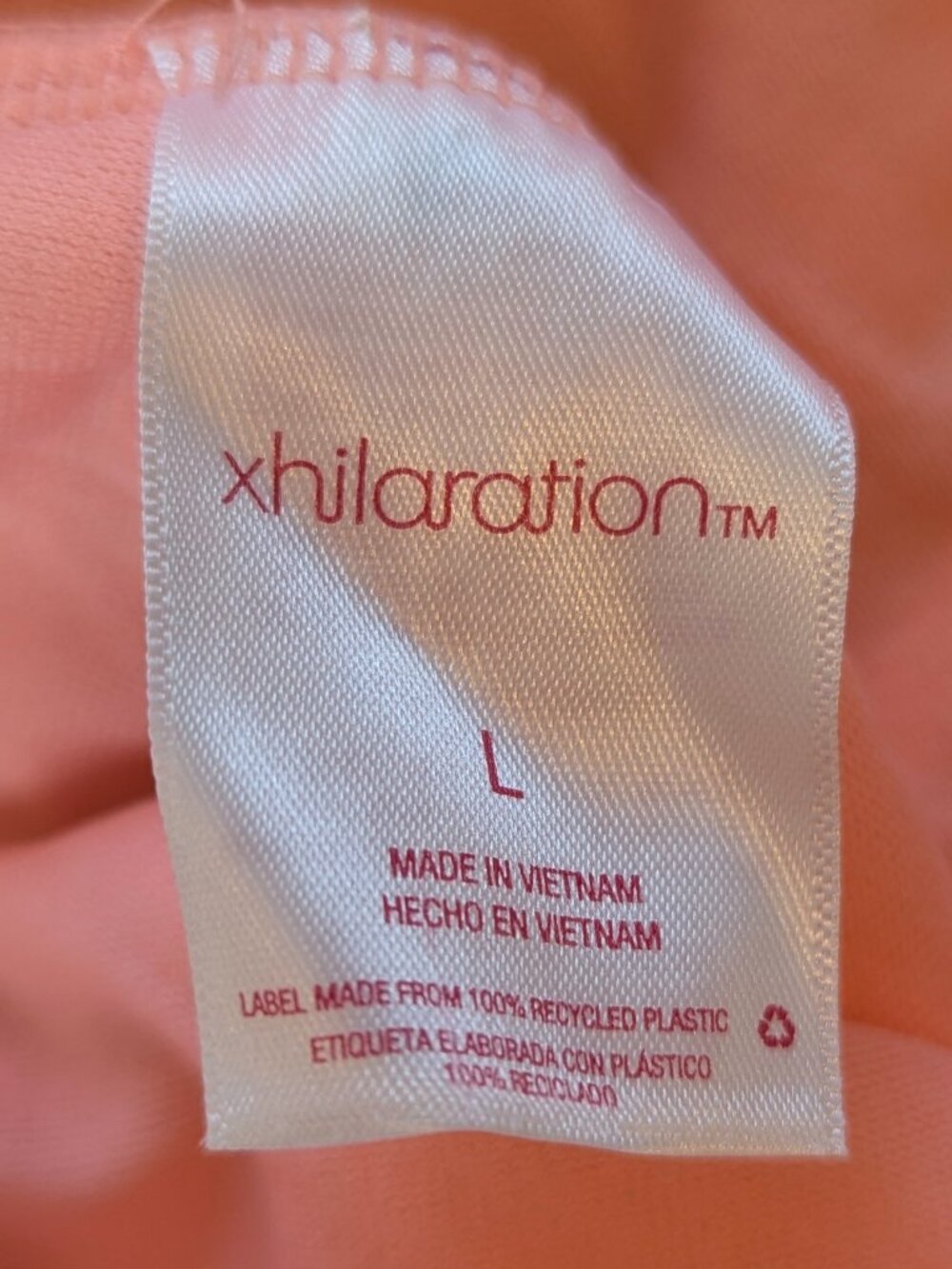 Xhilaration One-Piece Swimsuit in Coral - Picture 7 of 11